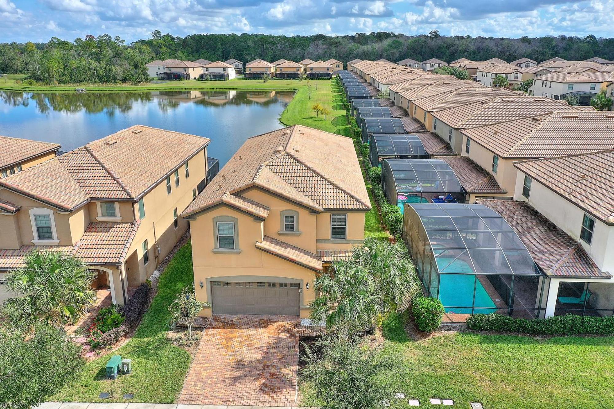 Stylish Cozy Family Getaway With Private Pool And Lake View Kissimmee Extérieur photo
